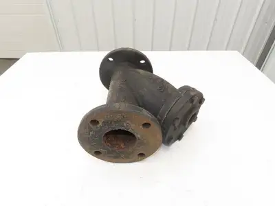 Mueller Steam Specialty 1215 3" ANSI Flanged Y Strainer Cast Iron 500psi