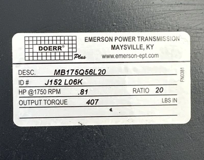 NEW Emerson Power MB175Q56L20
