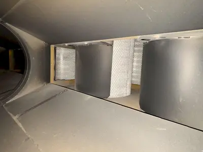 5 HP X 8 CARTRIDGE PLYMOVENT MODEL #MFA-01-E2 DUST COLLECTOR: STOCK #22305