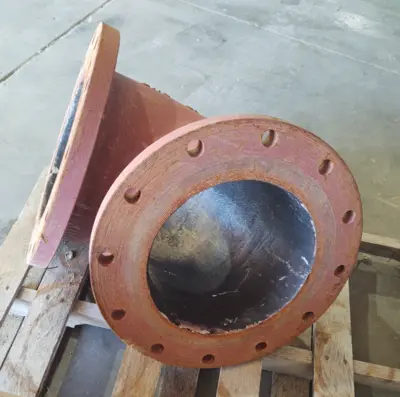 🔥(QTY 1)  12" Cast Iron Flanged 90 Degree Elbow Fitting 12 Bolt DFB-1290
