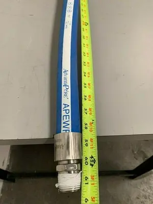 USED ADVANTAPURE APEWF-W-1000 1.5" X 61" FLEXIBLE SILICON HOSE 150PSI