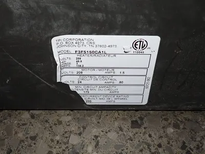 Used TPI CORPORATION F3F5150CA1L Heaters | HGR 24 #730679