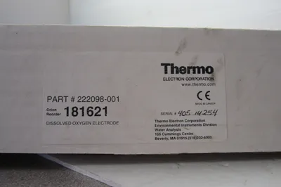 NEW THERMO ELECTRON CORPORATION 222098-001 DISSOLVED OXYGEN ELECTRODE