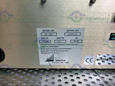 USED GROTON GTI SPECTRO VISION FD-500 PROGRAMMABLE FLUORESCENCE DETECTOR