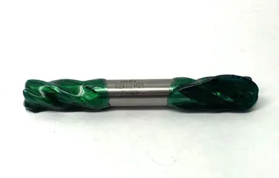 USED MHC 1/2" X 1/2" HSS 4-FLUTE END MILL, DOUBLE ENDED, CENTERCUT