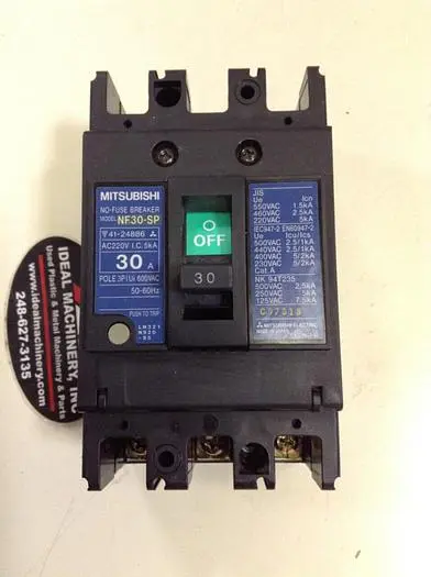 Used MITSUBISHI NF30-SP-30 Circuit Breakers Michigan US | Ideal Machinery #705692