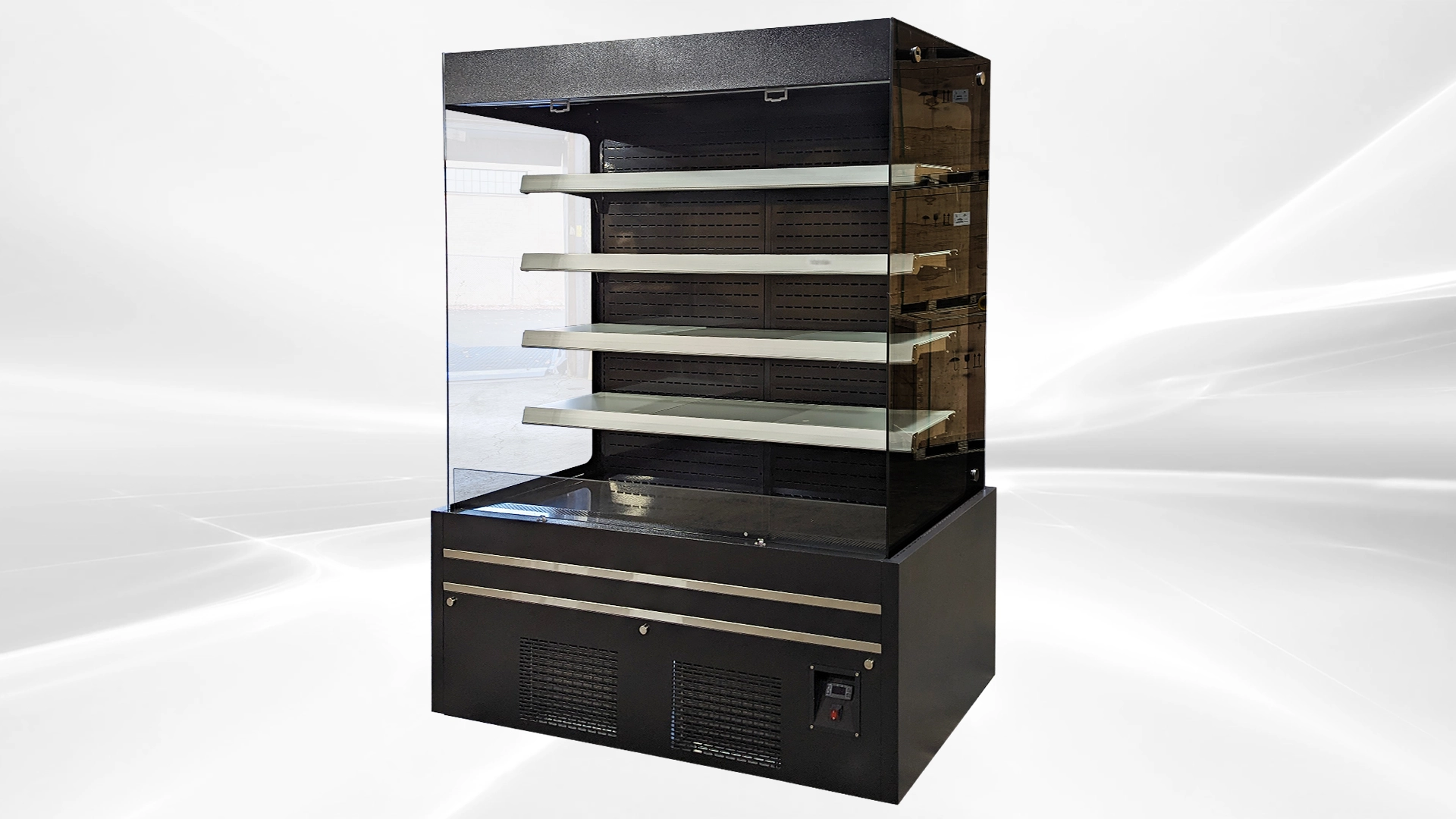 171-0306 60" Vertical Open Air Self Contained Display Cooler
