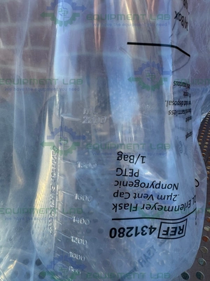 NEW LOT OF 7 - CORNING 431280  PETG ERLENMEYER FLASK WITH VENT CAP 2 L