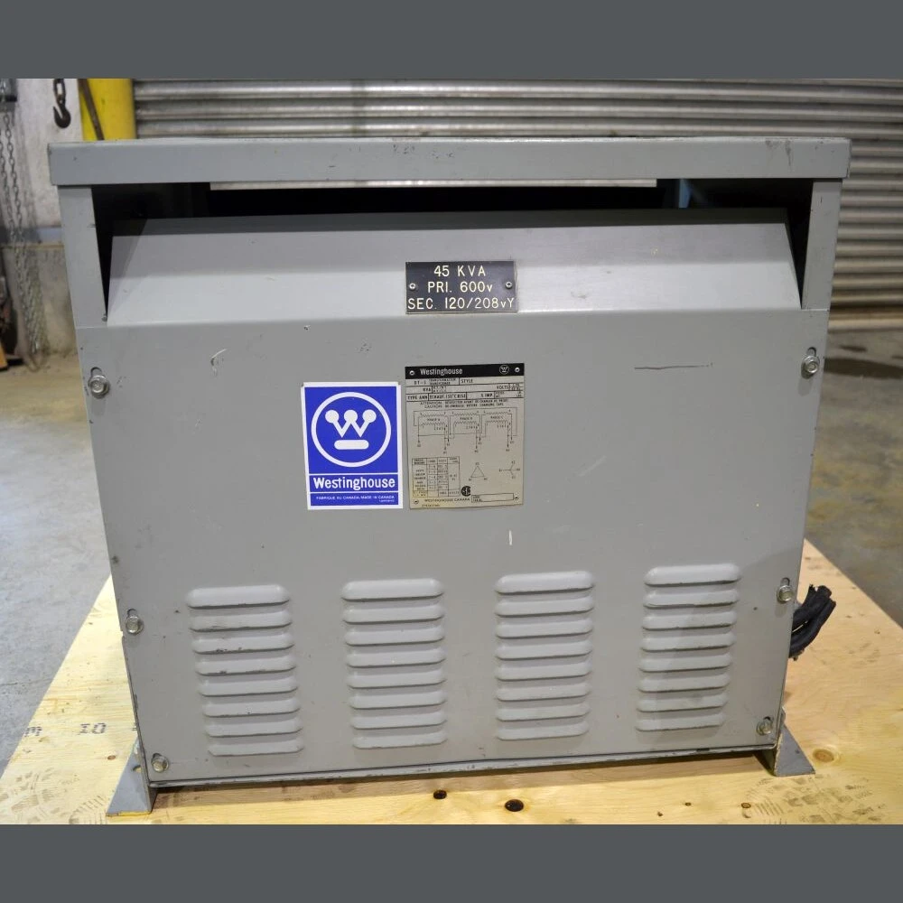 Westinghouse 45 kVA 600 - 120/208 Transformer