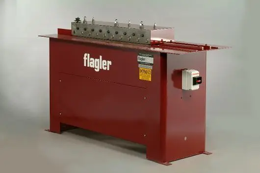 New Flagler High-Speed Button Lock Machine, 20-30 Ga.