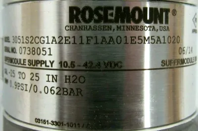 NEW ROSEMOUNT 3051S2CG1A2E11F1AA01E5M5A102 PRESSURE TRANSMITTER R-3051S-12445239