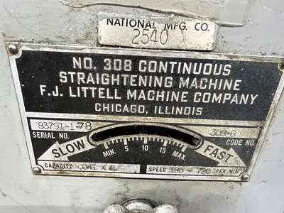 1978 LITTELL 308-6 Straightener, Powered & Non Powered | Universal Press & Machinery (UPM) (3)