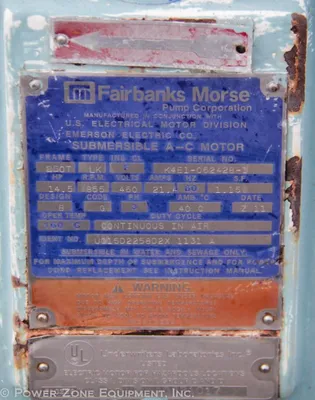 USED FAIRBANKS MORSE 8-D5435WD