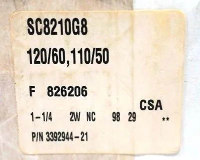 NEW SEALED ASCO SC8210G8 SOLENOID VALVE