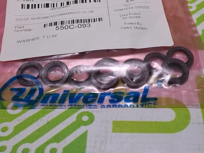 UNIVERSAL INSTRUMENTS 550C-093 T.U.W. WASHER - LOT OF 10 - NEW