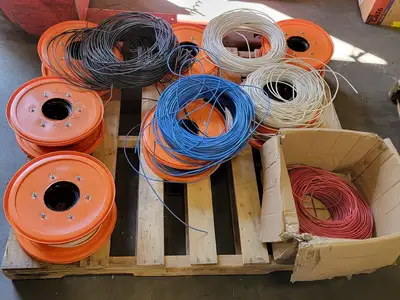 RW90 Cable Wire 12AWG 1/C 600V Black/Red/White/Blue (1 Skid)