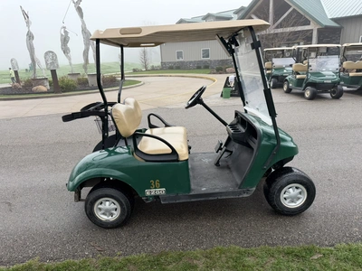 (1) 2017 E-Z-Go golf cart with a Kawasaki gas engine, model 625111G01, does not include Club canopy,...