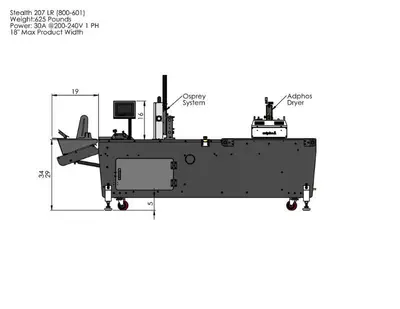 Used 2022 LINEMODS STEALTH 207 Ink Jet Coders & Printers Michigan US | Capital Mailing Equipment #1494278