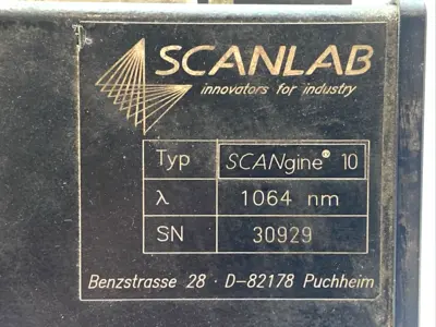 USED SCANLAB LASER SCAN HEAD 10MM 1064NM