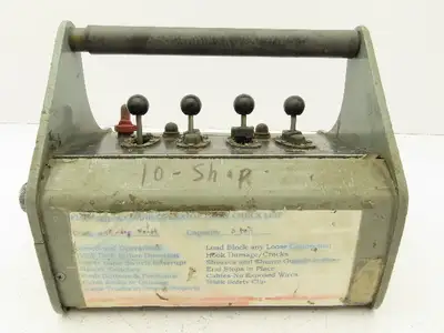 Telemotive RC-E3600 Vintage Crane Control Remote 4 Lever 2 Button 2 Switches