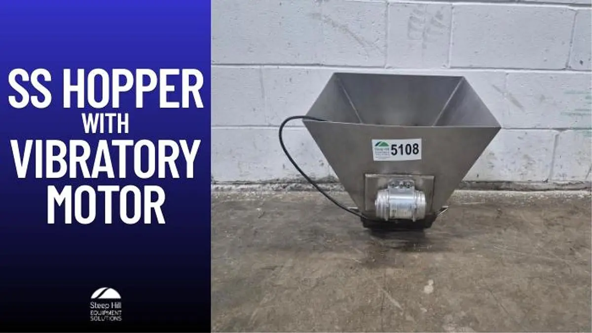 Stainless Steel Hopper with Vibrating Motor