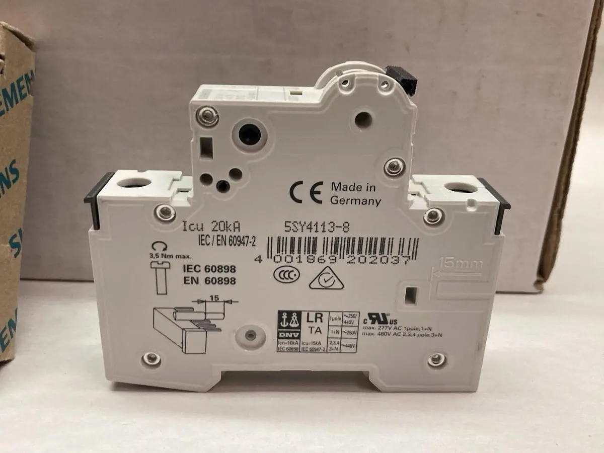 New | in-Stock SIEMENS 5SY4 113-8 Miscellaneous Equipment (Electrical & Power) | Surplus Asset Holdings #1195243
