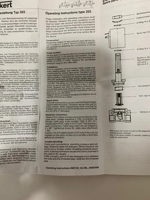NEW Burkert 00026424