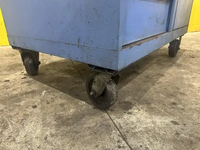 48" X 29" X 36" LISTA JOB BOX CABINET & DRAWERS TOOLBOX ON CASTERS: YOBRO #24488