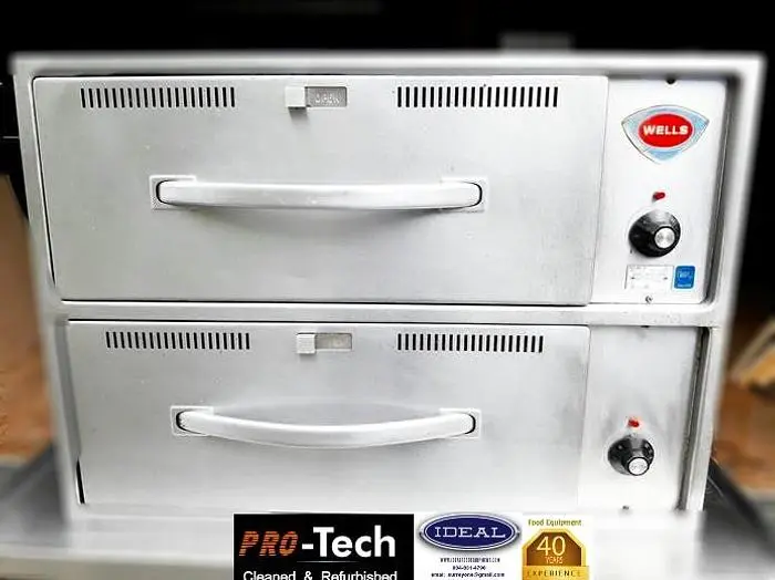 2 drawer WELLS - H.D. heated warming drawers
