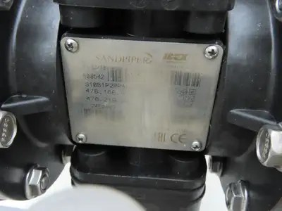 Sandpiper S10B1P2PPAS000 Pneumatic Diaphragm Air Pump 1" Non-Metallic Poly