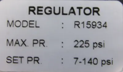 NEW DYNAFLO R15934 PNEUMATIC REGULATOR 1/2" 7-140PSI