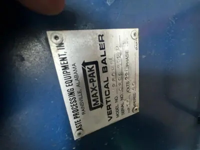 Mak Pak 60” Vertical Baler (In Miami) B