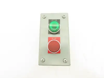Rittal Electromate E7PBGM Pushbutton Box Enclosure Red and Illuminated Green
