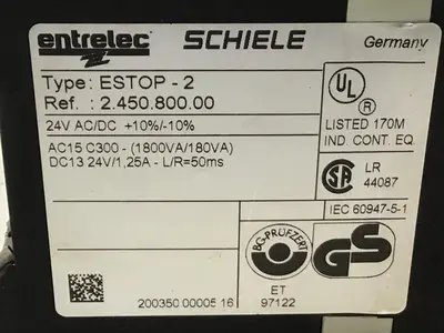 USED ENTRELEC ESTOP-2