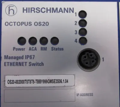 USED HIRSCHMANN OS20-002000T5T5T5-TBBY999GMSE3S ETHERNET SWITCH OCTOPUS OS20