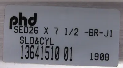 NEW PHD SED 26 X 7-1/2 X B CYLINDER AND SLIDE SED 26X71/2XBRJ1 13641510-01