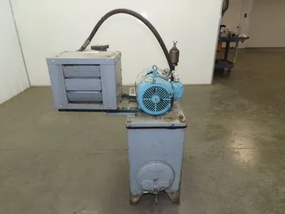 Continental PVR1 Hydraulic Power Unit 20 Gal 9gpm 1000psi 3Hp 460V w/Oil Cooler
