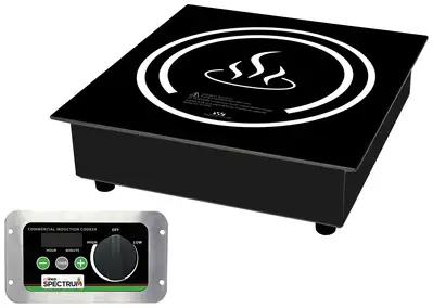 Winco Commercial Drop-In Induction Cooker with NEMA 5-20P Plug, 120V, 1800W (2 Set)