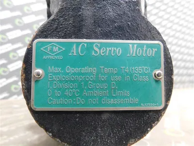 Yaskawa USAGM-15-HGA1 AC Servo Motor 1.540kW 3000/4000RPM 8.4/10.6/11.6A Used