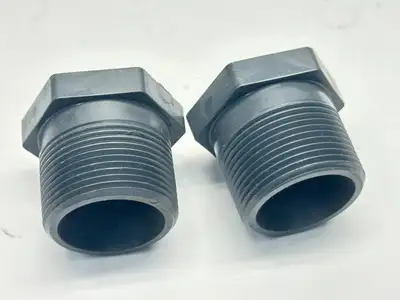 451834 | Nibco  3/4 x 1/4" Reducer Bushing MPT x FPT CA15150 LOT OF 2 - Used