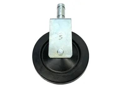 New | in-Stock Metro Plated Rigid Stem Caster 5" LOT OF 2 Casters Michigan US | Maverick Industrial Sales #1395588