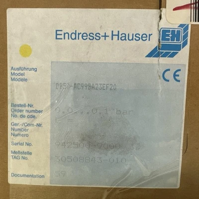 NEW Endress Hausser DB50-AC99BB23EF20