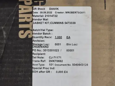 NEW CUMMINS 5473339