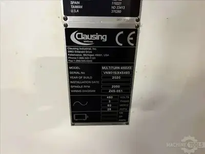 USED 2020 CLAUSING MULTITURN 4000XS