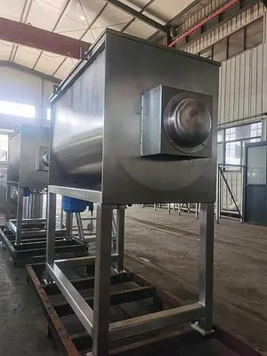 New 15 Cubic Foot Stainless Steel Ribbon Mixer, 5 HP #4679790