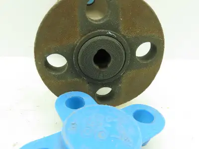Jamesbury Ball Valve 1/2" Flanged 4-Bolt Raised Face Class 300# WCB Steel CSTL