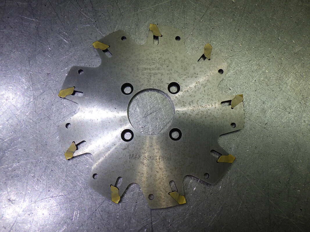 SECO 5" (.16") Indexable Slitting Saw 1.25" Arbor R335.10-05.00-4 (LOC2935B)
