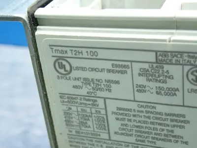 Used ABB TMAXT2H100 Circuit Breakers Ohio US | HGR 24 #1148160