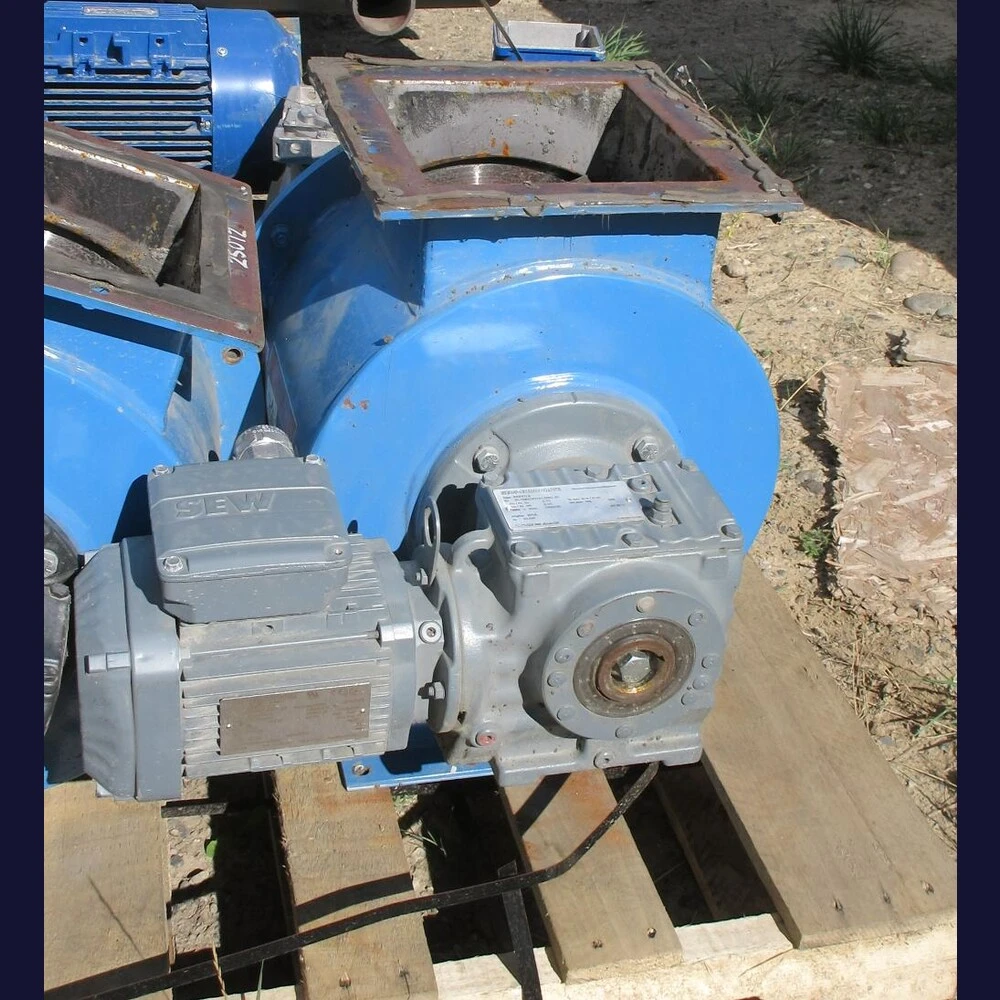 12in Rotary Valves with Motors and Reducers