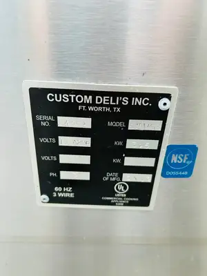 Custom Deli Inc. DILW4SS Heated Display Case Fully Refurbished